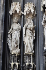 Fototapeta na wymiar Cologne Cathedral. World Heritage - a Roman Catholic Gothic cathedral in Cologne
