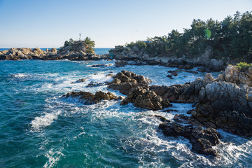 the clean sea of the east sea of Korea