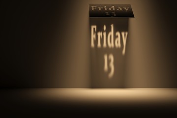 Dark background Friday 13