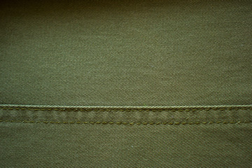 Olive green military vintage cloth, fabric background texture