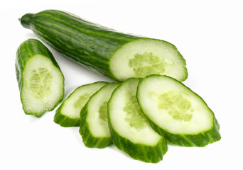 FreshCucumber isolated on white Background