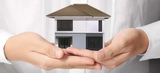 House Residential Structure in  hand ,business home idea