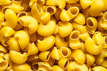Italian pasta Pipe regate abstract backdrop. Traditional food.