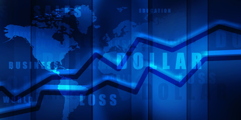 2D Digital Abstract Business Networking background