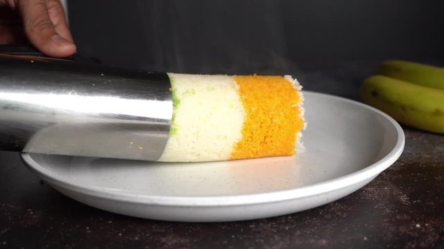 Tri-color food / Puttu for India's Independence and Republic day
