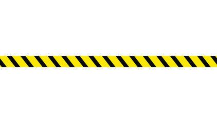 Vector seamless danger sign tape isolated on white background.
