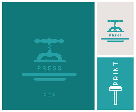 imprimeur, artisan, art, m&eacute;tier, logo, identit&eacute;, graphisme, presse