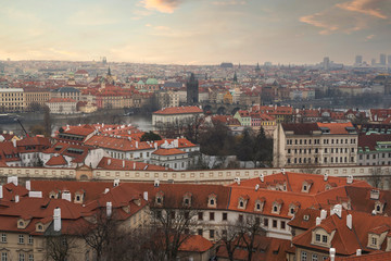 Fototapeta na wymiar beautiful old streets of Prague.