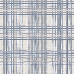 Naadloze Franse blauw witte boerderij stijl pastel textuur. Geweven linnen check doek patroon achtergrond. Tartan geruite close-up weefsel voor keukenhanddoek materiaal. Picknicktafelkleed van geruite vezels