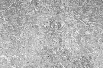 black and white texture of bubble foil background