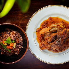 fried pork with rice