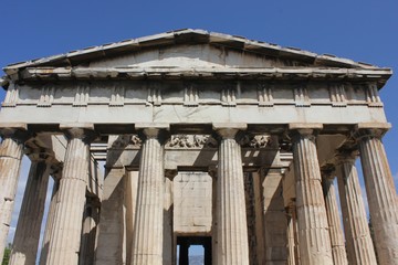 Naklejka premium Temple of Hephaestus in the ancient Athens Agora