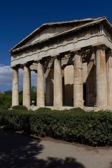 Naklejka premium Temple of Hephaestus in the ancient Athens Agora