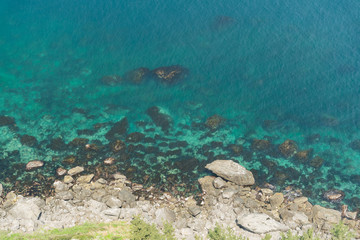 Ulleung, South Korea - 04.27.2020 - Seacoast on Ulleung island