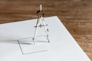 Zirkel, Quadrat