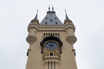 Clock tower on the Palace of Culture in Iasi