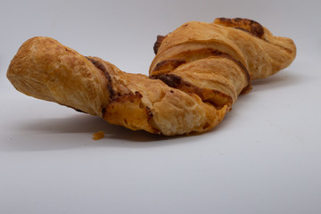 Hand made Cheese straws are a traditional food of England  - tasty cheesy twists