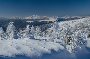 Fototapeta premium Winter mountain landscape