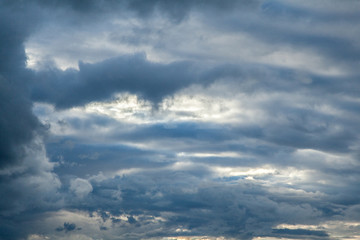 Stormy cloudy sky texture background