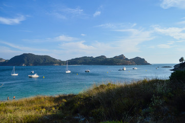 Fototapeta premium Océano Atlántico bañando las Islas Cíes