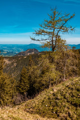 Fototapeta na wymiar Beautiful alpine view at the famous Rossfeldstrasse near Berchtesgaden, Bavaria, Germany