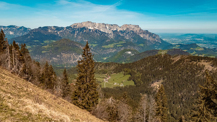 Beautiful alpine view at the famous Rossfeldstrasse near Berchtesgaden, Bavaria, Germany