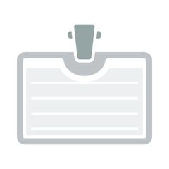 Icon Of Badge With Clip