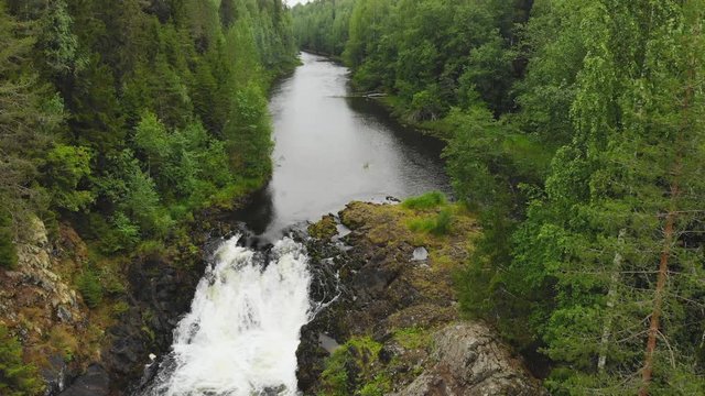 Kivach waterfall on the river Suna, Karelia, Russia.