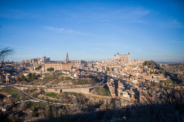 Fototapeta na wymiar Toledo desde el mirador del Valle