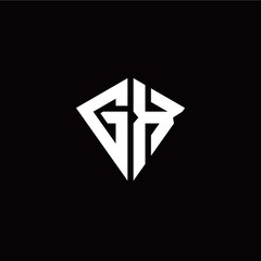 Fototapeta premium Initial G X letter with kite modern style logo template vector