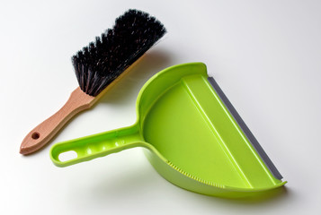 Kehrset, Handfeger und Kehrschaufel,