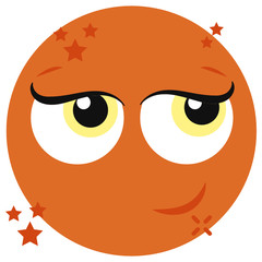 
Design of expressionless face, flat icon design 
