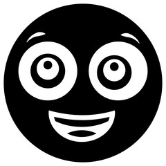 
Happy emotag icon design, smiling emotag expression
