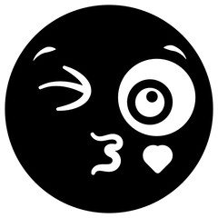 
Vector of angry emoticon, horror emotion in trendy solid style 
