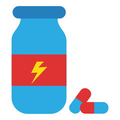Isolated supplement health life style icon- Vector