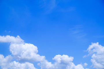 Blue sky with clouds background