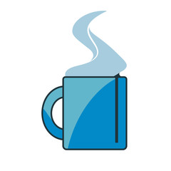 Isolated coffee university tools study icon - Vector