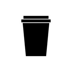 Coffee icon, coffee shop logo isolated on white background