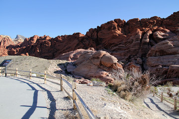 do not step in fenced for beautiful red rock pieces