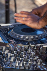 dj mixing music mixer