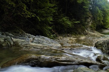 
stream between stones