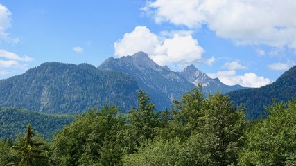 Fototapeta na wymiar Wanderung durch die Hochalpen, Gebirgswanderung, Alpen, Gebirge