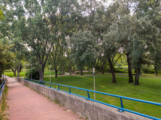 La pasarela del parque
