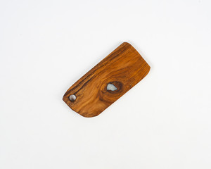 a cutting board made of used wood, commonly used for chopping bones, cutting meat.