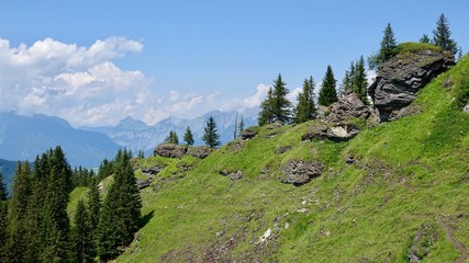 Wanderung durch die Hochalpen, Gebirgswanderung, Alpen, Gebirge