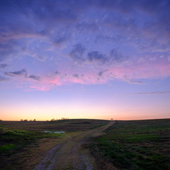 Walking under a summer sky