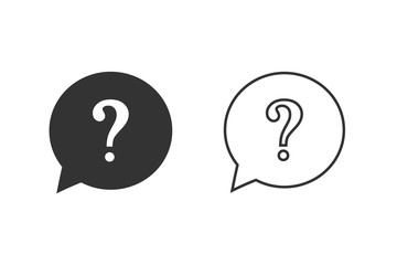 Question Mark icon set vector illustration