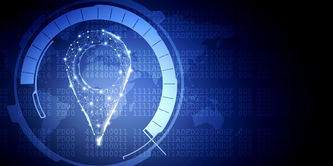 2d rendering Red map pointer