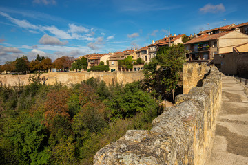 Fototapeta premium Landscape from the medieval walls of Segovia. Spain.
