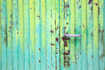 Green Garage Door Background